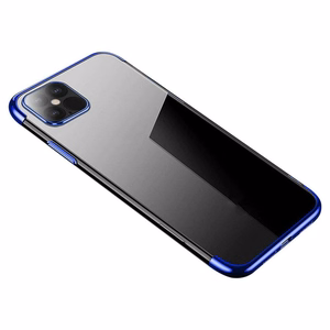 Kirkas väri Asia Gel TPU Galvanointi kehys Cover Xiaomi Mi 11 sininen