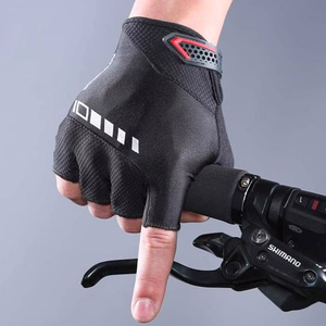 Geelipehmustetut pyöräilyhanskat Rockbros S143-BK, XXL, mustat