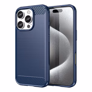 Carbon Case Silikoninen Suojakuori iPhone 16 Pro Max:lle - Sininen