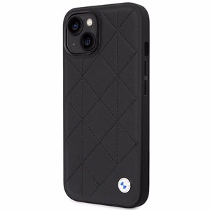 BMW BMHCP14S22RQDK iPhone 14 6.1 musta/musta nahkainen Quilted
