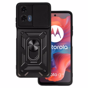 Slide Camera Armor Case for Motorola Moto G24 Black