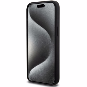BMW M Silikoninen Pattern MagSafe Suojakuori iPhone 15 Pro Maxille - musta