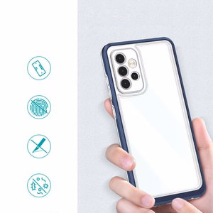 Kirkas 3in1 Asia Samsung Galaxy A73 kehys kansi geeli sininen