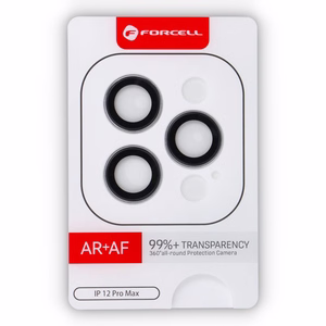 Tempered Glass Camera Lens for iPhone 12 PRO MAX Forcell Premium silver