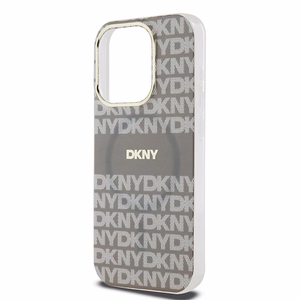 DKNY IML Mono Stripe MagSafe Suojakuori iPhone 15 Pro Max:lle - Beige