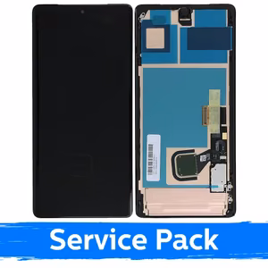 LCD-näyttö yhteensopiva Google Pixel 7 Pro musta kehyksellä (Service Pack)