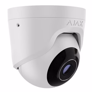 Ajax TurretCam 8 MP/2.8 mm Wired AI IP Camera, White