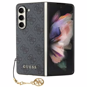 Guess GUHCZFD5GF4GGR F946 Z Fold5 harmaa/harmaa kova kuori 4G Charms Collection