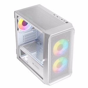 Logic PORTOS ARGB MINI USB 3.0 -tietokonerunko, valkoinen