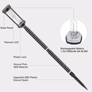 Forever Light aurinkokenno LED-lamppu SUNARI FLS-97 CLASSIC tolppa 3000K 500mAh li-ion