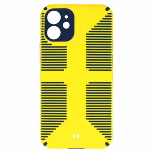 TEL PROTECT Grip Suojakuori iPhone 12 Mini:lle keltainen