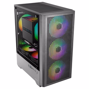 Mars Gaming MCQUANTUM – Midi Tower computer case, black