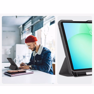 Tech-Protect SC Pen Canvas Suojakuori Samsung Galaxy Tab A9+ / A11+ Plus 11.0 X210 / X215 / X216 / X230 / X235 / X236:lle - Harmaa
