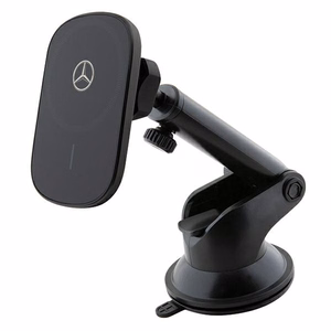 Mercedes MEWCCGSLK 15W induktiivinen pidike ilmastoinnin ritilään/ikkunaan musta/musta Silver Stars MagSafe