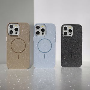 Glitter Thin Mag Suojakuori iPhone 17 6,3 ruskea
