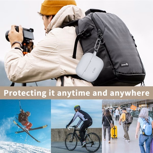Tech-Protect Silikoninen Hook Suojakuori Apple AirPods 3:lle - sininen