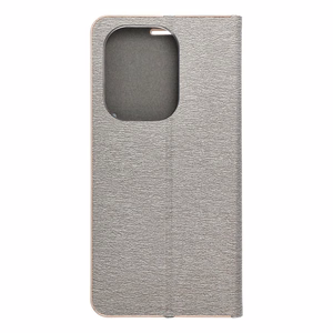 Flip case for Xiaomi Redmi NOTE 13 PRO 4G / POCO M6 PRO 4G Luna Book Gold silver