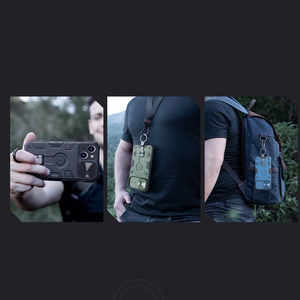 Nillkin CamShield Armor Pro Case iPhone 14 Plus panssaroitu suojus, jossa kameran suojus rengas jalusta sininen