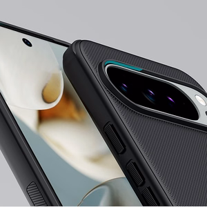 Nillkin Super Frosted Shield Pro Magneettinen MagSafe-yhteensopiva suojakuori Google Pixel 10 Pro XL:lle - musta