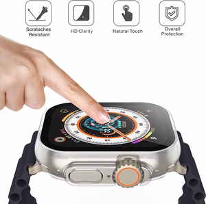 Karkaistu lasisuojakuori 360° Apple Watch 40mm läpinäkyvä