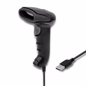 Qoltec 50866 – langallinen 1D CCD -viivakoodinlukija, USB, musta
