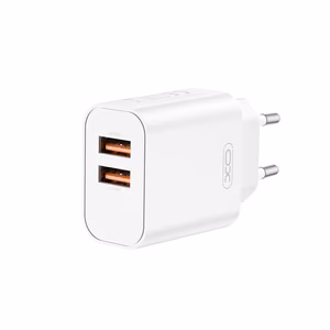 XO seinälaturi CE34 2x USB 2,4A valkoinen