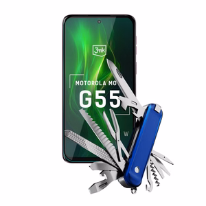 Karkaistu lasi 3mk HardGlass Max Lite musta Motorola Moto G55 5G:lle