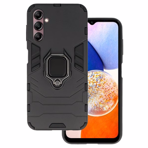 Ring Armor suojakuori Samsung Galaxy A14 4G/5G:lle musta