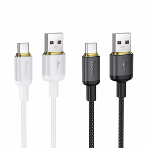 Cable USB A to USB C Hoco 3A 1 m X128 Benefit black