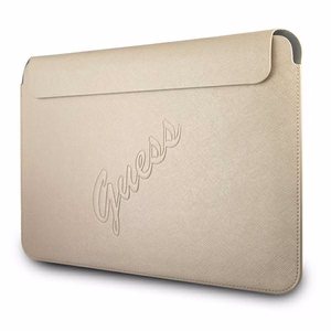 Guess Saffiano Script case for a 13" laptop - gold