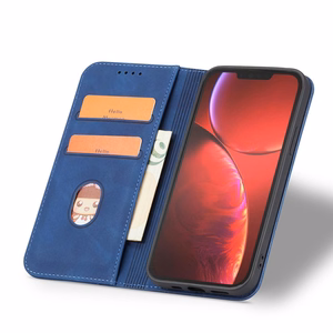 Magneetti Fancy Case tapauksessa iPhone 14 Pro flip kansi lompakko jalusta sininen