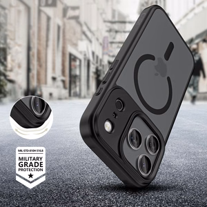 Tech-Protect MagMat XT 4-set MagSafe Suojakuori iPhone 17 Pro Max:lle - Matta Musta