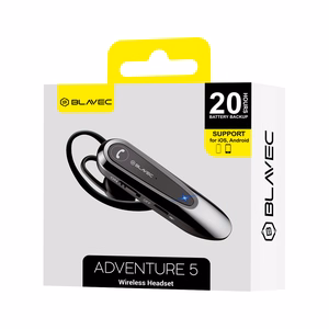 Blavec Bluetooth Headset Adventure 5 Multipoint (BHAD5-B) musta