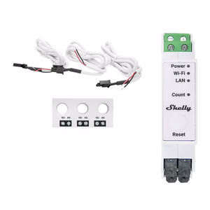 Shelly Pro 3EM-3CT63 WiFi 1/3-kanavainen tehonkulutusmittari