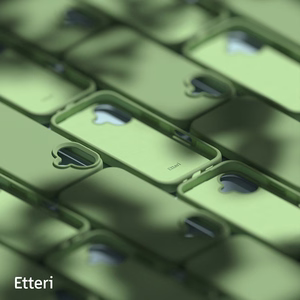 Etteri silikonikuori iPhone 16 6,1 vaaleanvihreä