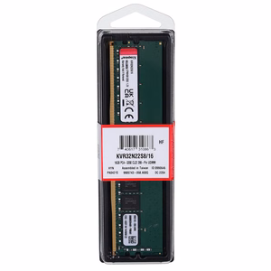 Kingston Technology KVR32N22S8/16 muistimoduuli 16 GB 1 x 16 GB DDR4 3200 MHz