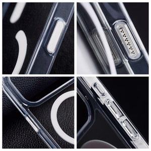 Läpinäkyvä Forcell F-Protect Clear Hybrid Premium -suojakuori Pixel 9 Pro XL / 10 Pro XL / 11 Pro XL -puhelimille, MagSafe-yhteensopiva