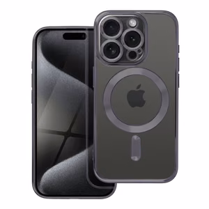 Electro Mag Suojakuori iPhone 15 PRO:lle yhteensopiva MagSafen kanssa musta