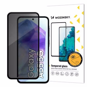 Wozinsky Privacy Glass karkaistu lasi Samsung Galaxy A26 -puhelimelle Anti Spy -yksityisyyssuodattimella