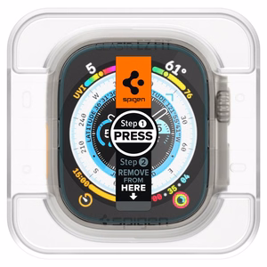 Spigen Glas.tR EZ Fit karkaistu lasi Apple Watch Ultra / Ultra 2 (49 mm) - 2 kpl.