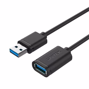 UNITEK Y-C457GBK USB-kaapeli USB 3.2 Gen 1 (3.1 Gen 1) 1 m USB A Musta