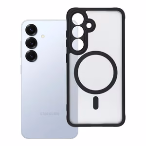 Suojakuori Samsung S25:lle Full Matte Mag Cover yhteensopiva MagSafe musta