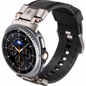 Spigen DuraPro Armor -ranneke mallille Samsung Galaxy Watch 40/44/46 mm – musta