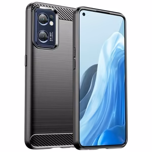 Carbon Kotelo Realme Narzo 50 5G joustava silikoni carbon kansi musta
