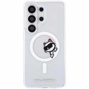 Karl Lagerfeld IML Peekaboo Choupette case for Samsung Galaxy S26 Ultra, with MagSafe, clear