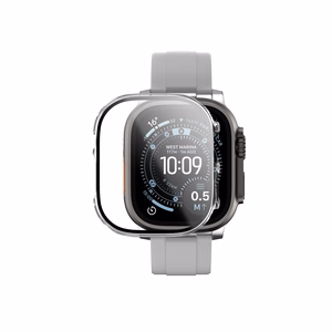AmazingThing Radix Glass Näytönsuoja suojakuorella Apple Watch Ultra 3 49mm:lle - kirkas