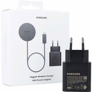P2900BBEGWW 25W Magnet Wireless Charger + 45W Wired Charger, Black