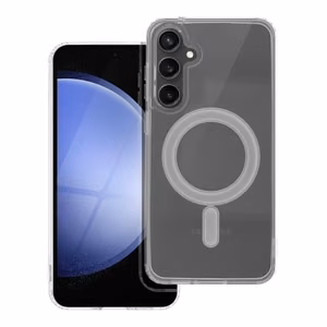 Suojakuori Samsung S23 FE:lle Clear Mag Cover (STR) yhteensopiva MagSafen kanssa läpinäkyvä