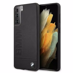 BMW Signature Logo Imprint Case Samsung Galaxy S21+ - musta