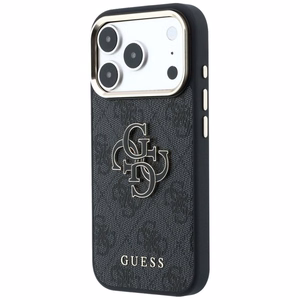 GUESS GUE005481 (PU FW Resin Logo) suojakuori laitteelle iPhone 18 Pro / 17 Pro, väri: musta